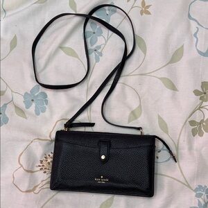 Kate Spade Textured Black Crossbody Bag